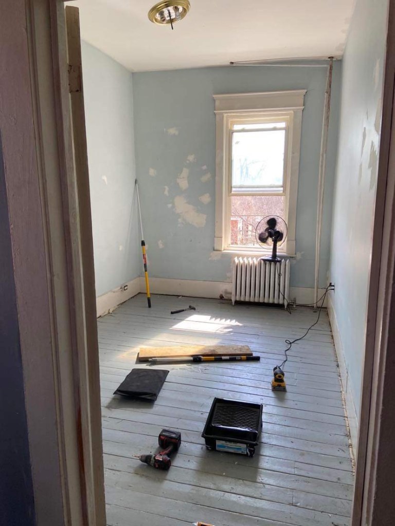 Room under renovation