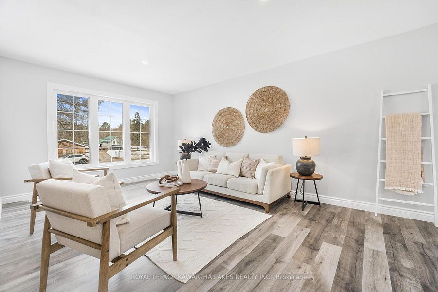 newly built and furnished living room